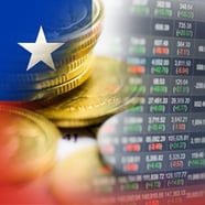 stock-market-investment-trading-financial-coin-and-chile-flag-or-for-picture-id1239138773