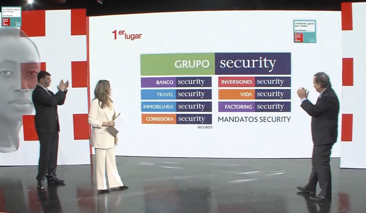 Grupo Security obtiene el primer lugar en el premio Great Place To Work para mujeres